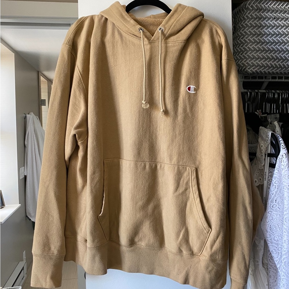 Champion tan sweatshirt